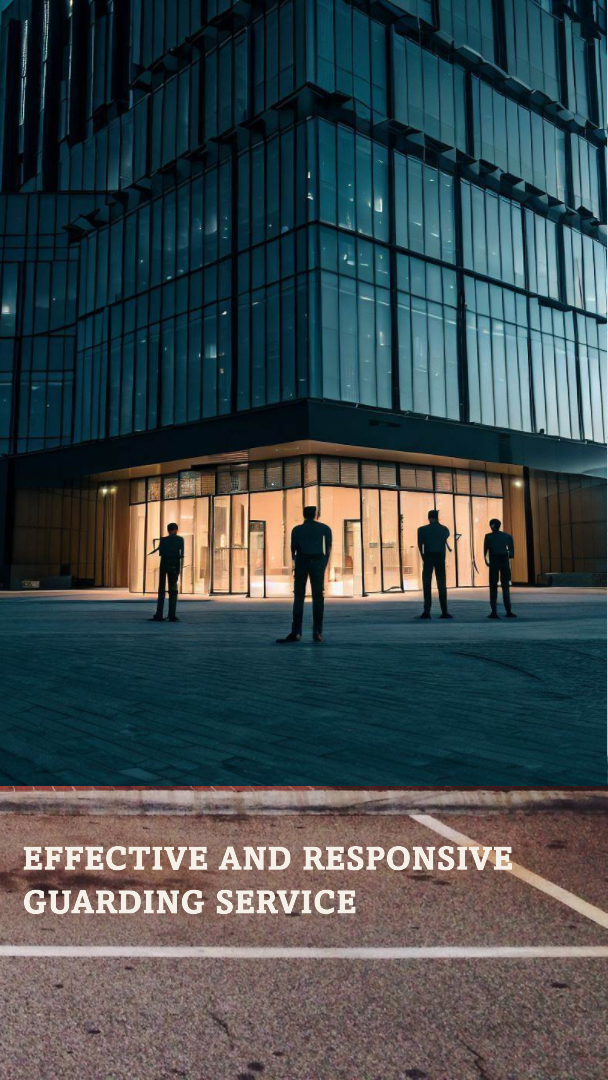 security guards Infront of a office park